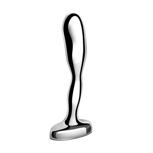 Стальной стимулятор простаты Stainless Steel Prostate Plug - 11,5 см. - b-Vibe - в Новомосковске купить с доставкой