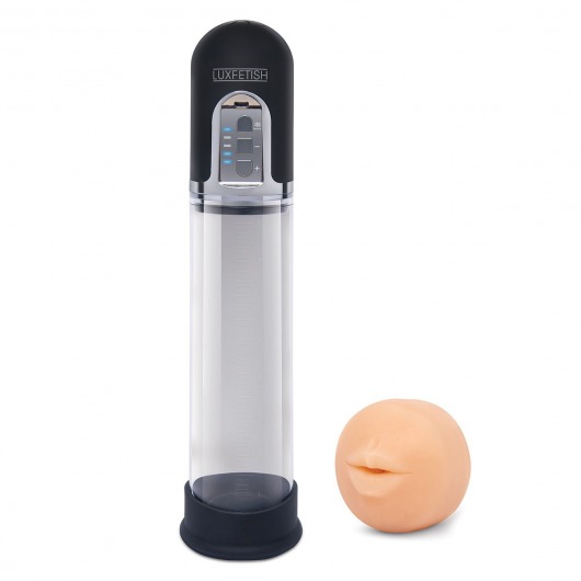 Автоматическая вакуумная помпа-мастурбатор Blowjob Auto Sucker Penis Enlarger Pump - Lux Fetish - в Новомосковске купить с доставкой