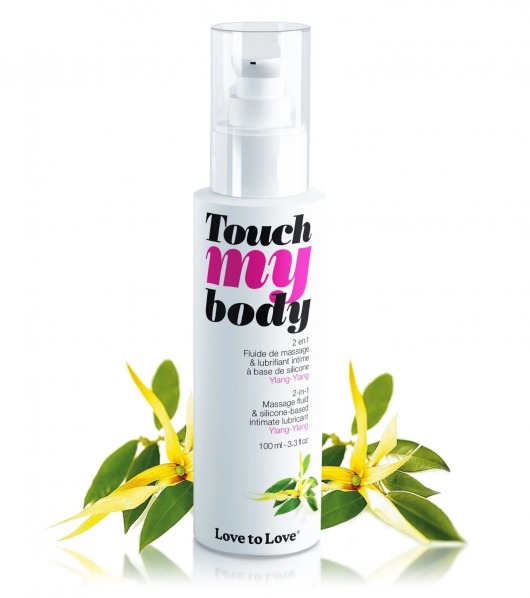 Силиконовый лубрикант 2-в-1 Touch My Body с ароматом иланг-иланга - 100 мл. - Love to Love - купить с доставкой в Новомосковске