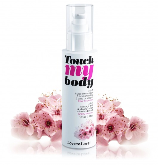 Силиконовый лубрикант 2-в-1 Touch My Body с ароматом вишнёвого цвета - 100 мл. - Love to Love - купить с доставкой в Новомосковске
