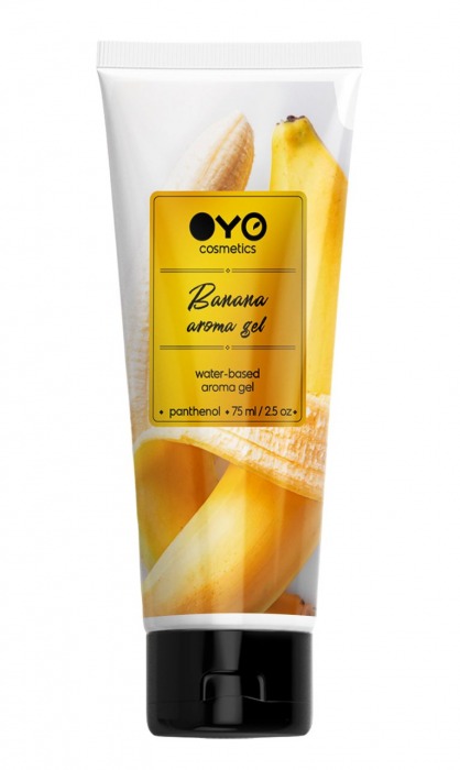 Лубрикант на водной основе OYO Aroma Gel Banana с ароматом банана - 75 мл. - OYO - купить с доставкой в Новомосковске