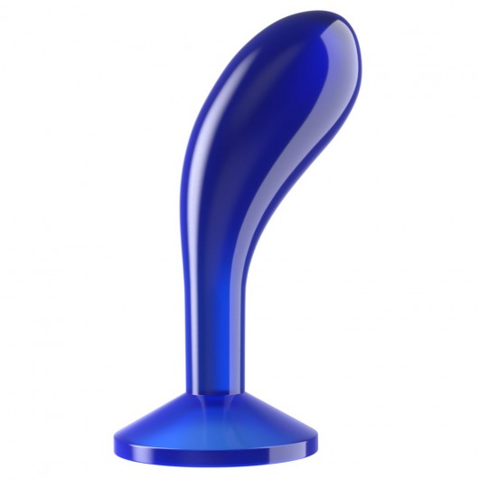 Синяя анальная втулка Flawless Clear Prostate Plug 6.0 - 15 см. - Lovetoy - в Новомосковске купить с доставкой