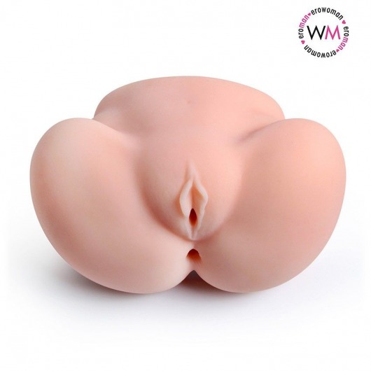 Реалистичный мастурбатор с двумя функциональными отверстиями - Erowoman-Eroman - в Новомосковске купить с доставкой
