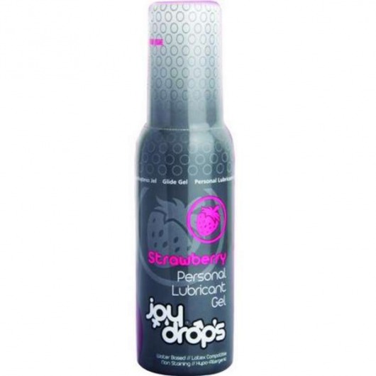 Смазка на водной основе со вкусом клубники JoyDrops Strawberry - 100 мл. - JoyDrops - купить с доставкой в Новомосковске