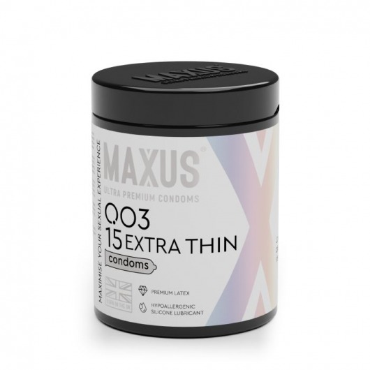 Экстремально тонкие презервативы MAXUS 003 Extra Thin - 15 шт. - Maxus - купить с доставкой в Новомосковске