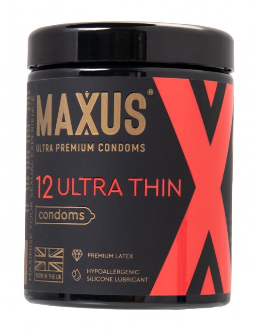 Ультратонкие презервативы MAXUS Ultra Thin - 12 шт. - Maxus - купить с доставкой в Новомосковске