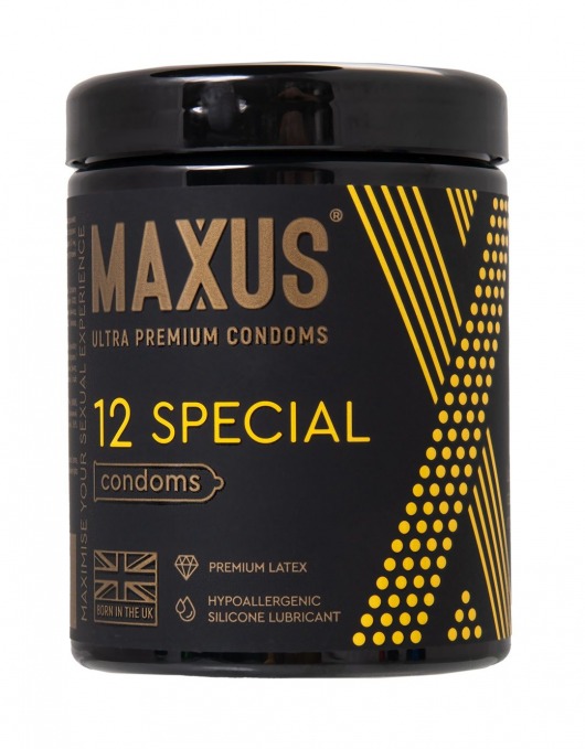 Презервативы с точками и рёбрами MAXUS Special - 12 шт. - Maxus - купить с доставкой в Новомосковске