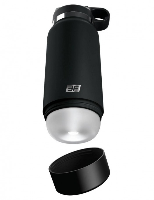 Черный мастурбатор в виде бутылки Fap Flask - Pipedream - в Новомосковске купить с доставкой