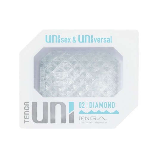 Прозрачный мастурбатор-стимулятор Tenga Uni Diamond - Tenga - в Новомосковске купить с доставкой