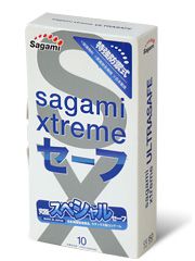 Презервативы Sagami Xtreme Ultrasafe с двойным количеством смазки - 10 шт. - Sagami - купить с доставкой в Новомосковске