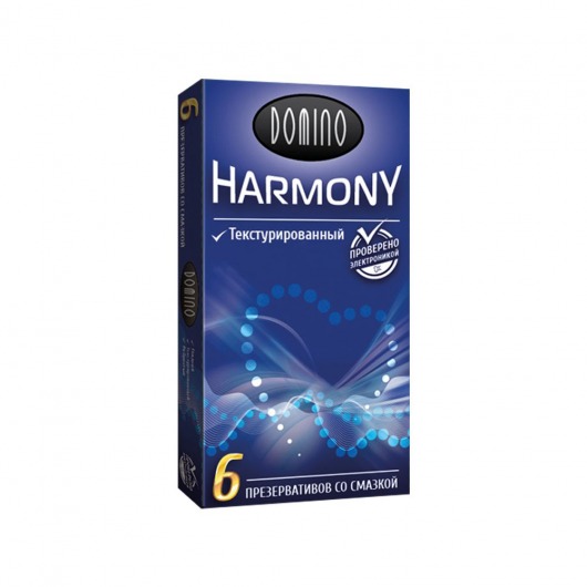 Текстурированные презервативы Domino Harmony - 6 шт. - Domino - купить с доставкой в Новомосковске