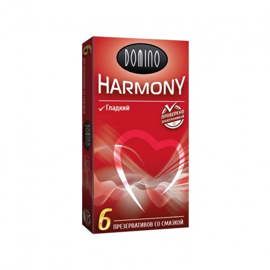 Гладкие презервативы Domino Harmony - 6 шт. - Domino - купить с доставкой в Новомосковске