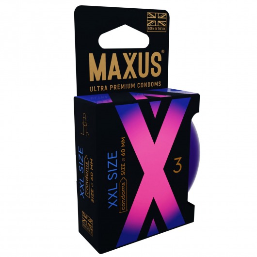 Презервативы Maxus XXL увеличенного размера - 3 шт. - Maxus - купить с доставкой в Новомосковске