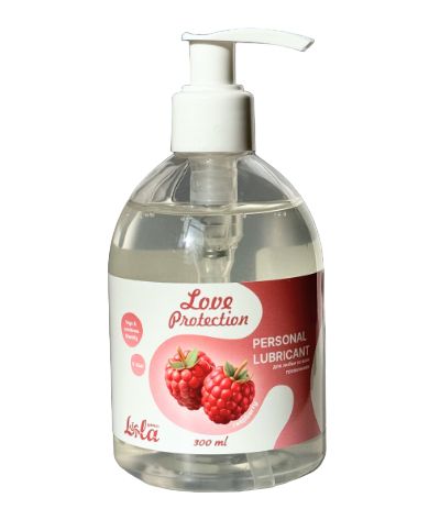 Лубрикант на водной основе Love Protection Raspberry с ароматом малины - 300 мл. - Lola Games - купить с доставкой в Новомосковске