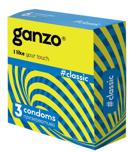 Классические презервативы с обильной смазкой Ganzo Classic - 3 шт. - Ganzo - купить с доставкой в Новомосковске
