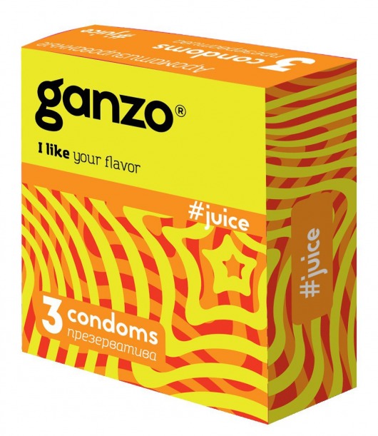 Ароматизированные презервативы Ganzo Juice - 3 шт. - Ganzo - купить с доставкой в Новомосковске
