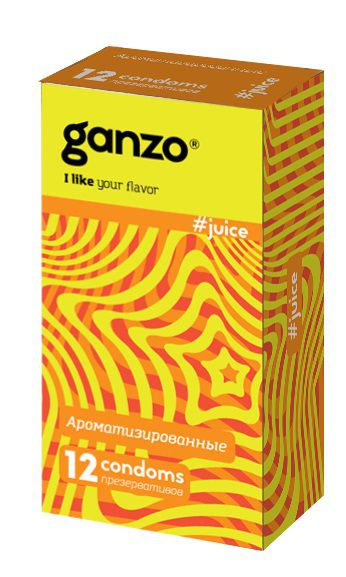 Ароматизированные презервативы Ganzo Juice - 12 шт. - Ganzo - купить с доставкой в Новомосковске