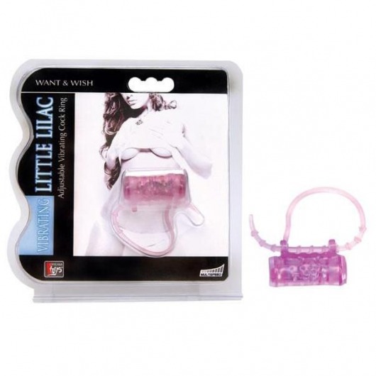 Эрекционное кольцо с вибратором LITTLE LILAC - Dream Toys - в Новомосковске купить с доставкой