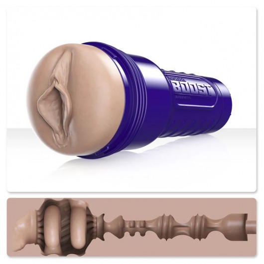 Телесный мастурбатор-вагина Fleshlight Boost Bang - Fleshlight - в Новомосковске купить с доставкой