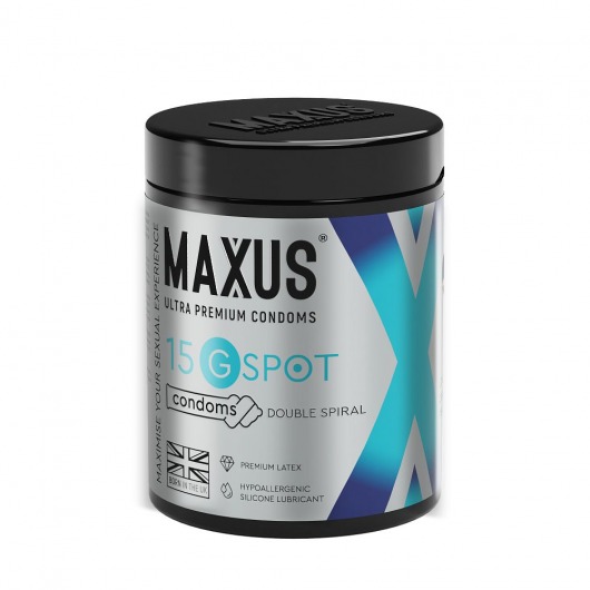 Гладкие презервативы Maxus G spot с двойной спиралью - 15 шт. - Maxus - купить с доставкой в Новомосковске