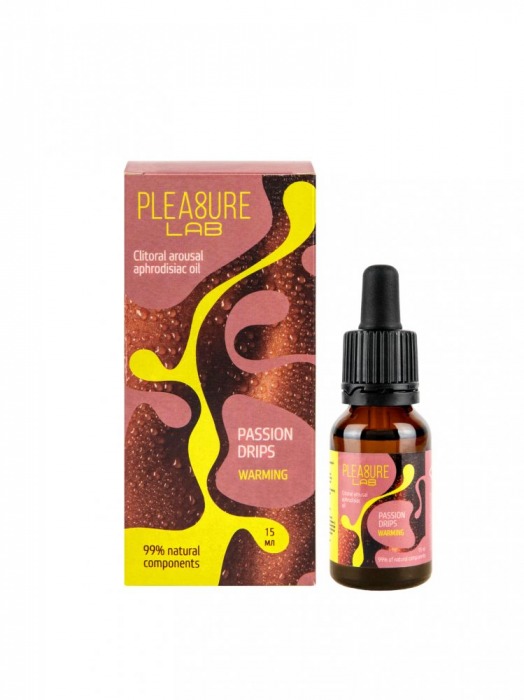 Капли с согревающим эффектом Passion Drips Warming - 15 мл. - Pleasure Lab - купить с доставкой в Новомосковске