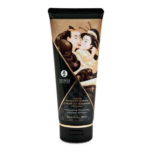 Массажный крем для тела с ароматом шоколада Intoxicating Chocolate - 200 мл. - Shunga - купить с доставкой в Новомосковске