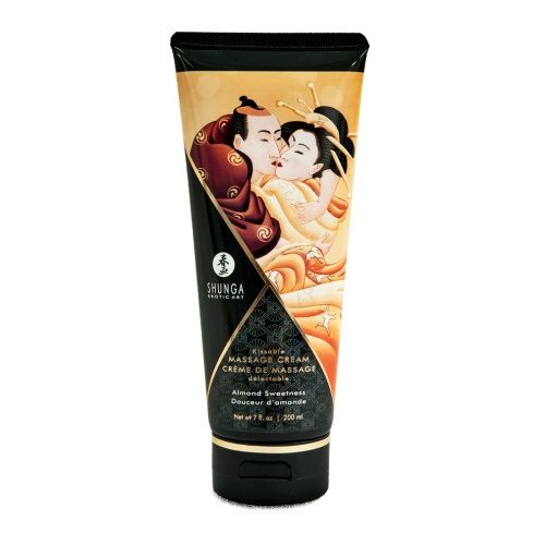 Массажный крем для тела с ароматом миндаля Almond Sweetness - 200 мл. - Shunga - купить с доставкой в Новомосковске
