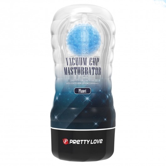Прозрачный текстурированный мастурбатор Vacuum Cup Masturbator Planet - Baile - в Новомосковске купить с доставкой
