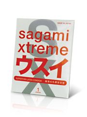Ультратонкий презерватив Sagami Xtreme SUPERTHIN - 1 шт. - Sagami - купить с доставкой в Новомосковске
