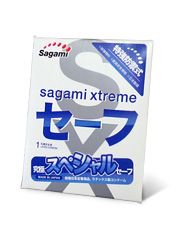 Презерватив Sagami Xtreme Ultrasafe с двойным количеством смазки - 1 шт. - Sagami - купить с доставкой в Новомосковске