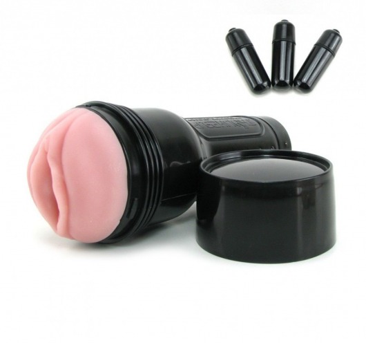 Мастурбатор-вагина Fleshlight - Vibro Pink Lady Touch с вибрацией - Fleshlight - в Новомосковске купить с доставкой