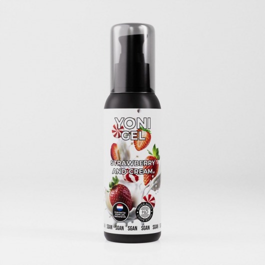 Лубрикант для орального секса SGAN со вкусом клубники со сливками - 100 мл. - SGAN - купить с доставкой в Новомосковске