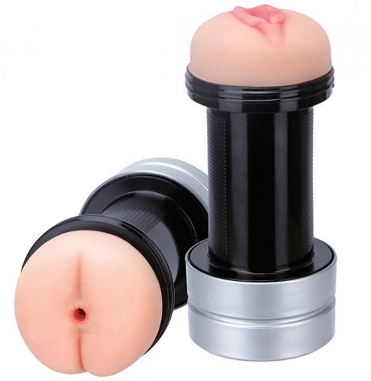 Мастурбатор 2-в-1 REALSTUFF 2 IN 1 HUMMER ANUS   VAGINA: вагина и анус - Dream Toys - в Новомосковске купить с доставкой