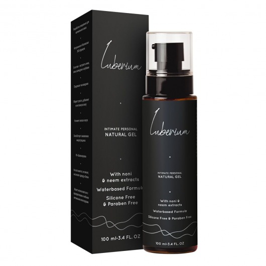 Интимный гель на водной основе с экстрактами нони и нима Luberium Natural Gel - 100 мл. - Luberium - купить с доставкой в Новомосковске