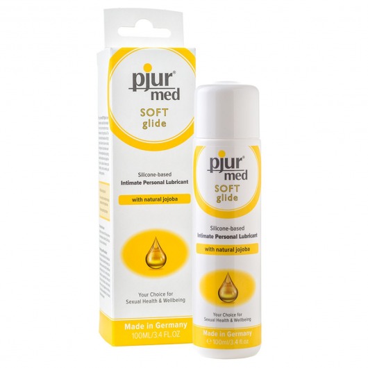 Силиконовый лубрикант с жожоба pjur MED Soft glide - 100 мл. - Pjur - купить с доставкой в Новомосковске
