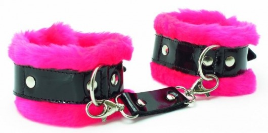 Розовые наручники с мехом BDSM Light - БДСМ Арсенал - купить с доставкой в Новомосковске