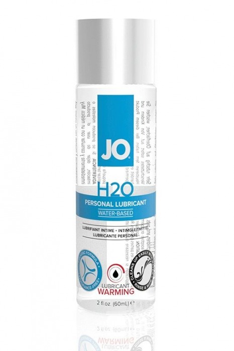 Возбуждающий лубрикант на водной основе JO Personal Lubricant H2O Warming - 60 мл. - System JO - купить с доставкой в Новомосковске