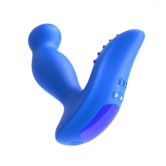 Синий вибромассажер простаты 3,5’’ P-spot Massager - 12,5 см. - Erokay - в Новомосковске купить с доставкой