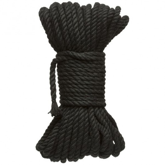 Черная верёвка для связывания и фиксации Bind Tie - 15,24 м. - Doc Johnson - купить с доставкой в Новомосковске