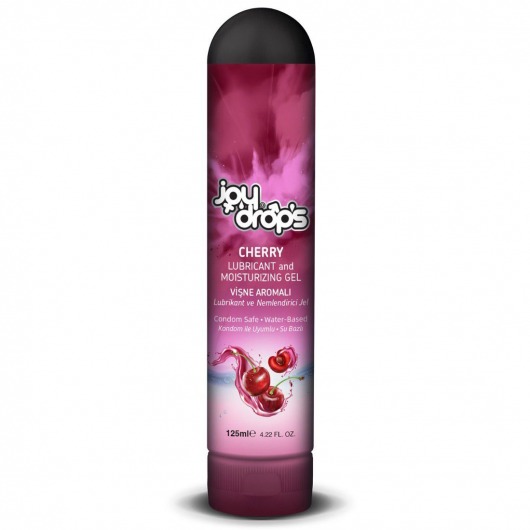 Смазка на водной основе Cherry с ароматом вишни -  125 мл. - JoyDrops - купить с доставкой в Новомосковске