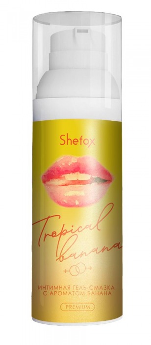 Интимная гель-смазка Shefox Premium «Тропический банан» - 50 мл. - Shefox - купить с доставкой в Новомосковске