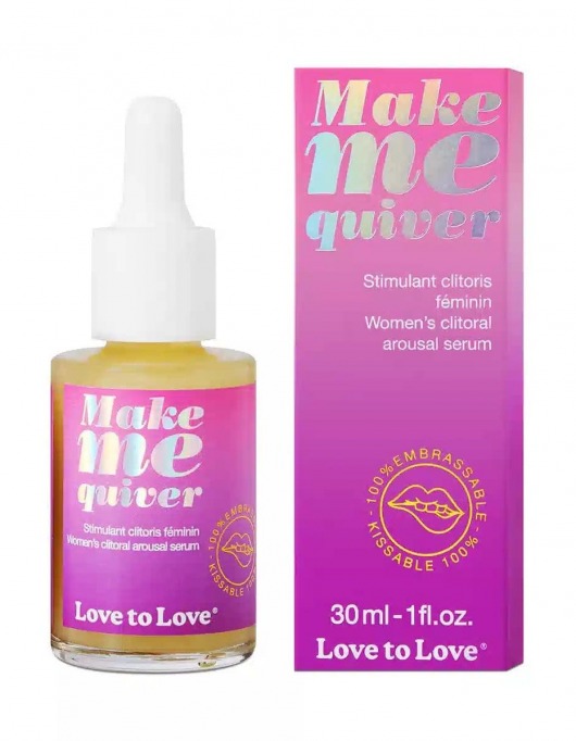 Возбуждающие капли для клитора Make Me Quiver - 30 мл. - Love to Love - купить с доставкой в Новомосковске