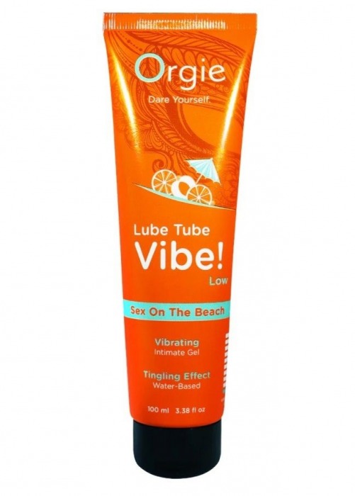 Гель с эффектом вибрации Lube Tube Vibe Low Sex On The Beach - 100 мл. - ORGIE - купить с доставкой в Новомосковске