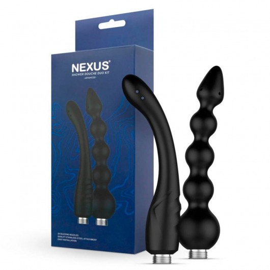 Набор из 2 насадок для анального душа Shower Douche Duo Kit - Nexus Range - купить с доставкой в Новомосковске
