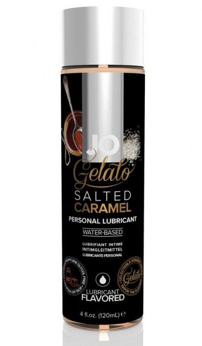 Лубрикант с ароматом солёной карамели JO GELATO SALTED CARAMEL - 120 мл. - System JO - купить с доставкой в Новомосковске