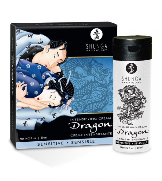 Интимный мужской крем SHUNGA DRAGON SENSITIVE - 60 мл. - Shunga - купить с доставкой в Новомосковске