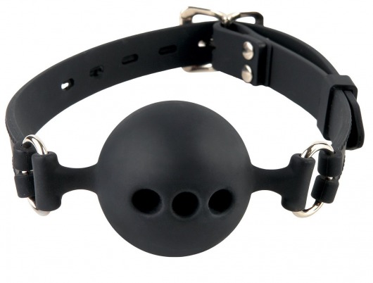 Силиконовый кляп-шар с отверстиями для дыхания Silicone Breathable Ball Gag Small - Pipedream - купить с доставкой в Новомосковске