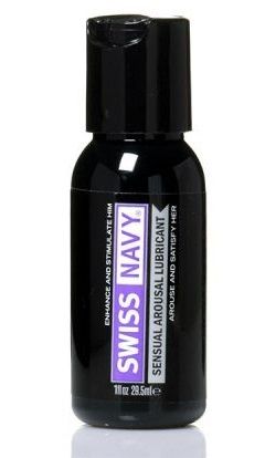 Возбуждающий гель-лубрикант на водной основе Sensual Arousal Lubricant  - 29,5 мл. - Swiss navy - купить с доставкой в Новомосковске