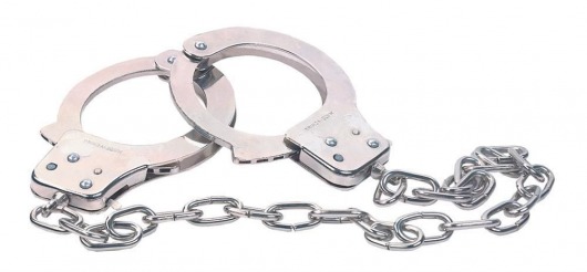 Наручники из металла с длинной цепочкой CHROME HANDCUFFS METAL HANDCUFFS W. KEY - NMC - купить с доставкой в Новомосковске