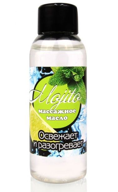 Массажное масло для тела Mojito с ароматом лайма - 50 мл. - Биоритм - купить с доставкой в Новомосковске